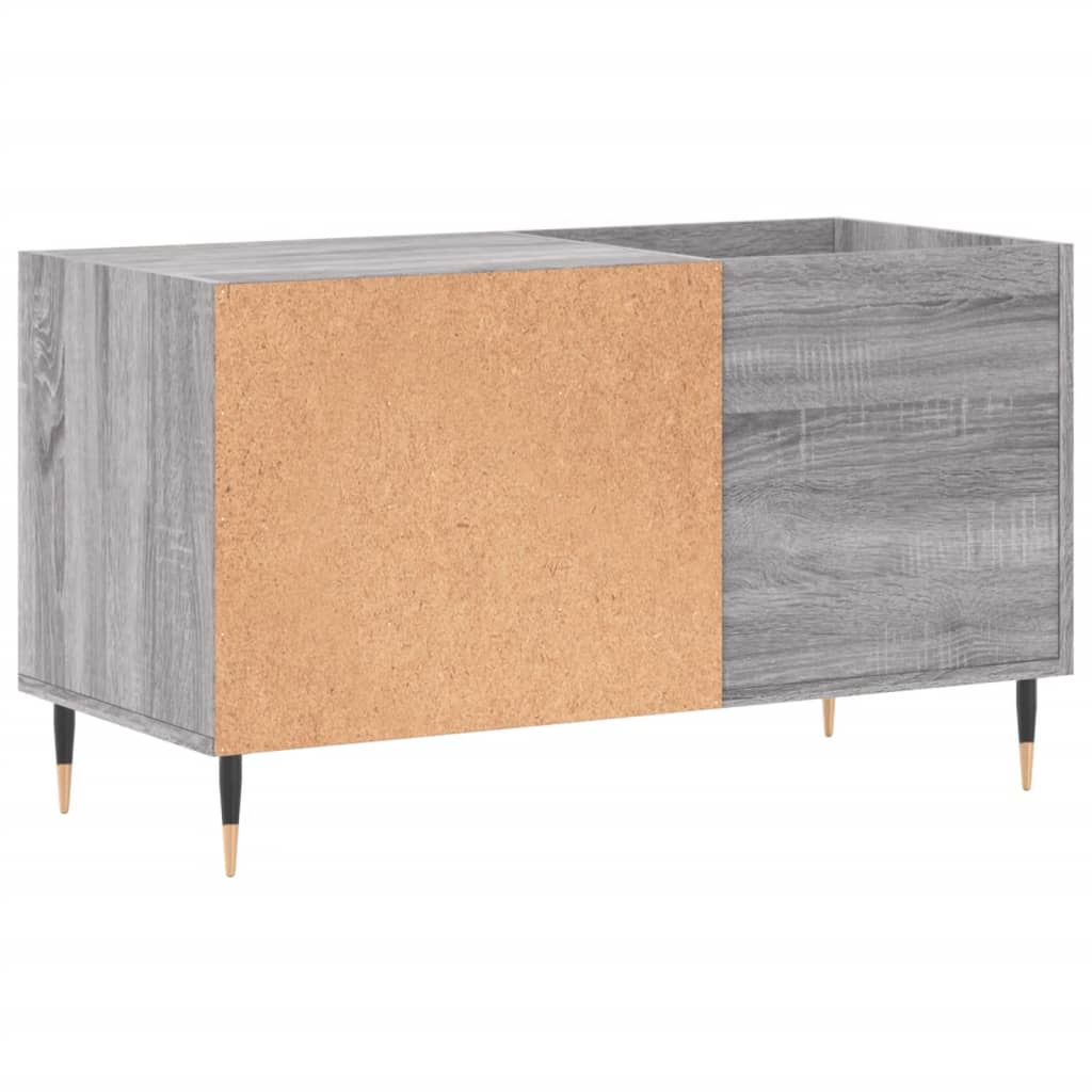 Platenkast 85x38x48 cm bewerkt hout betongrijs