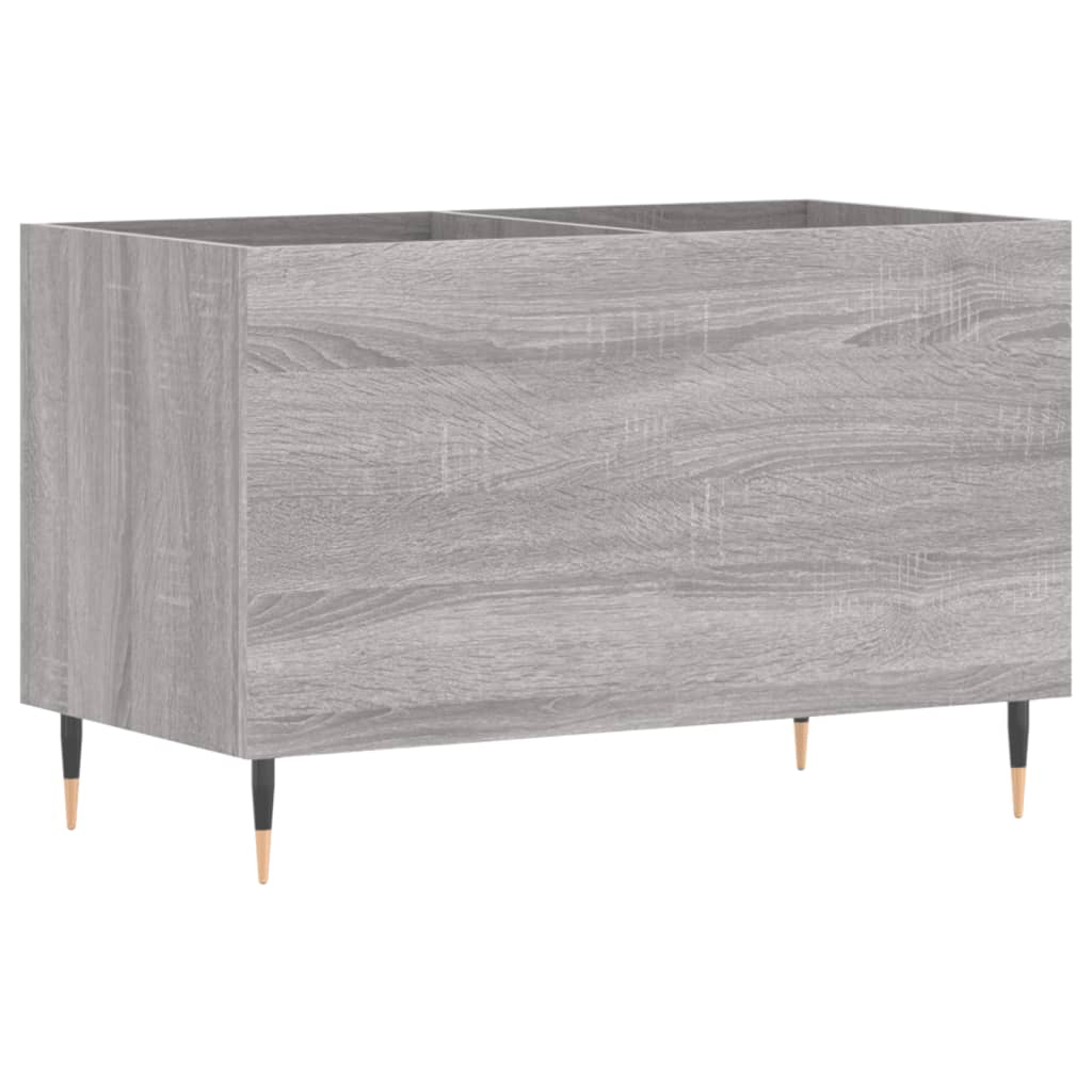 Platenkast 74,5x38x48 cm bewerkt hout eikenkleurig