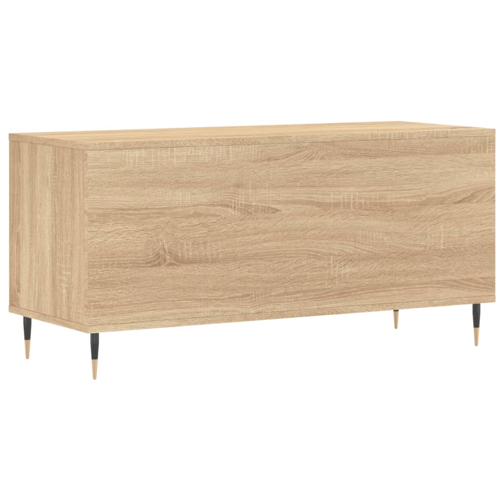 Platenkast 100x38x48 cm bewerkt hout