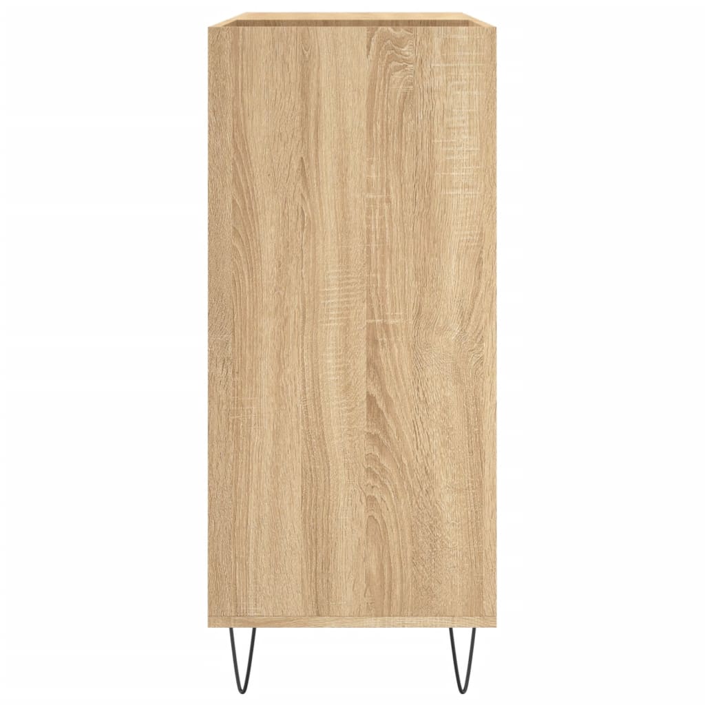 Platenkast 84,5x38x89 cm bewerkt hout