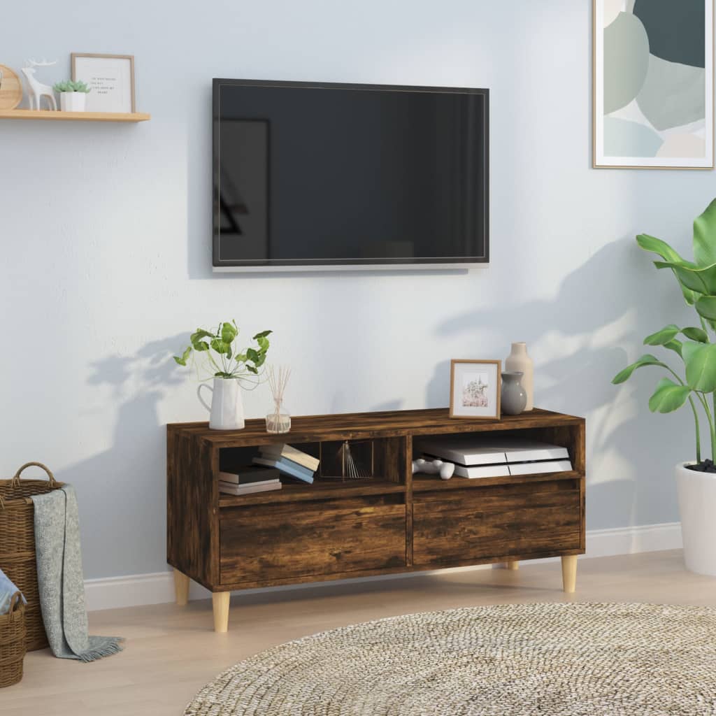 Tv-meubel 100x34,5x44,5 cm bewerkt hout