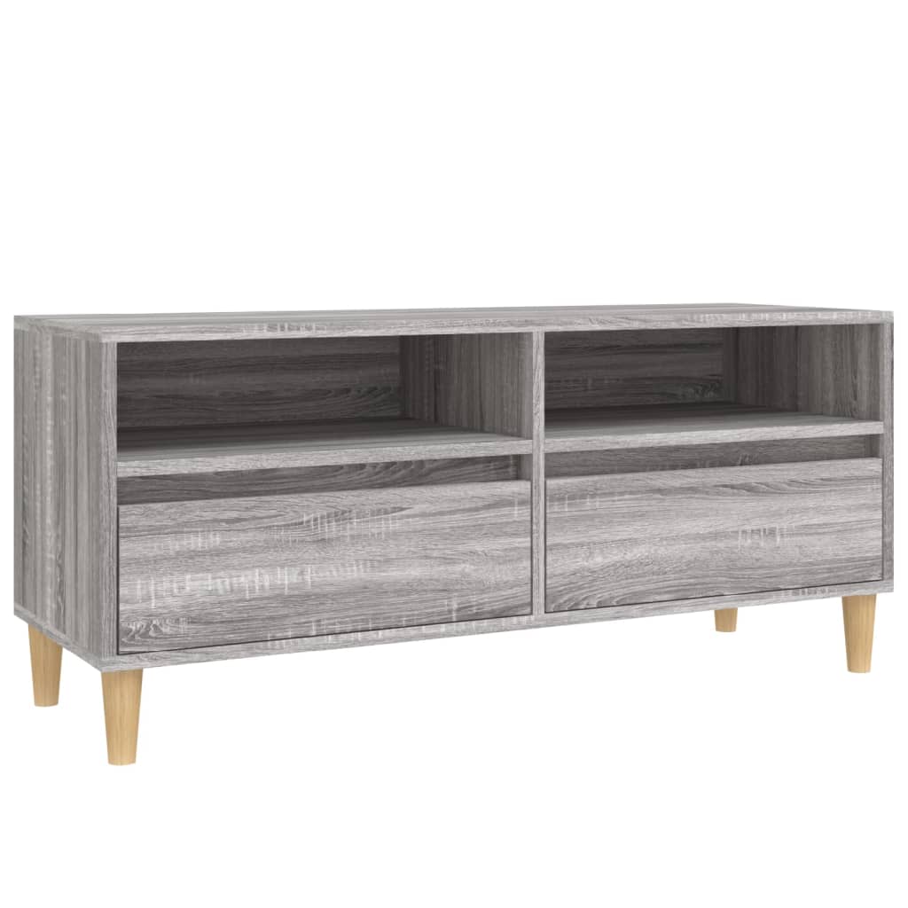 Tv-meubel 100x34,5x44,5 cm bewerkt hout