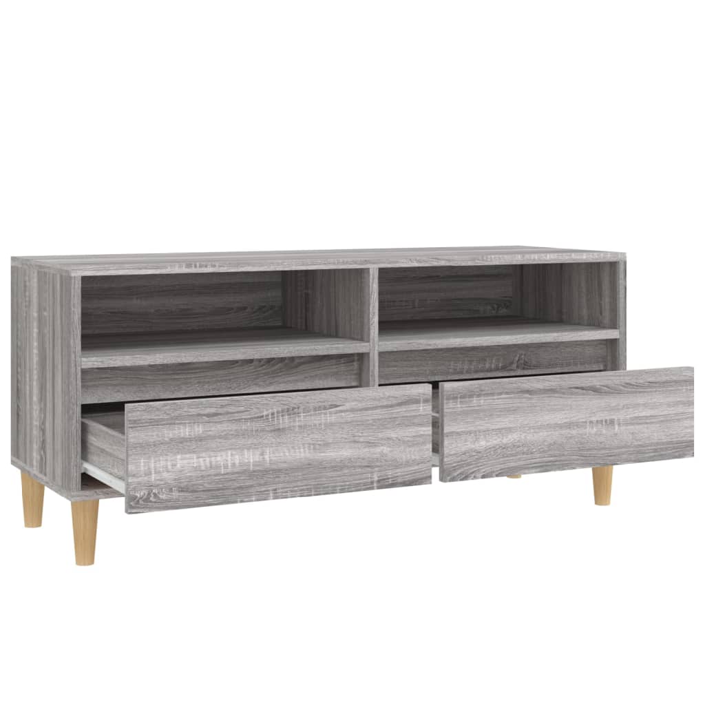 Tv-meubel 100x34,5x44,5 cm bewerkt hout