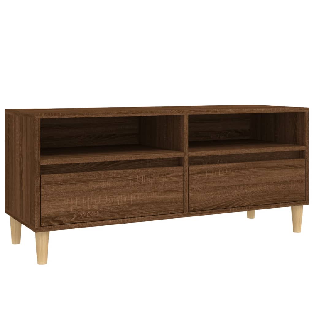 Tv-meubel 100x34,5x44,5 cm bewerkt hout