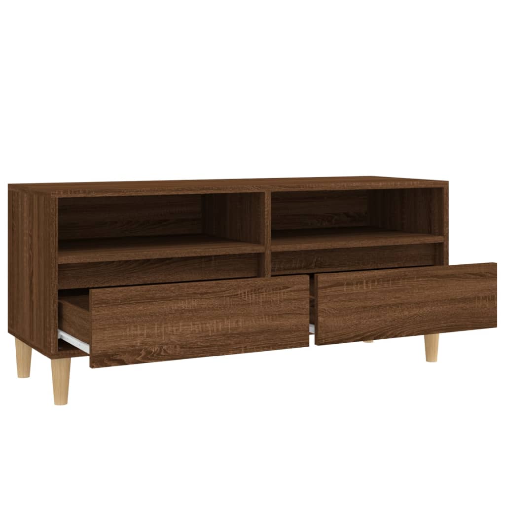 Tv-meubel 100x34,5x44,5 cm bewerkt hout