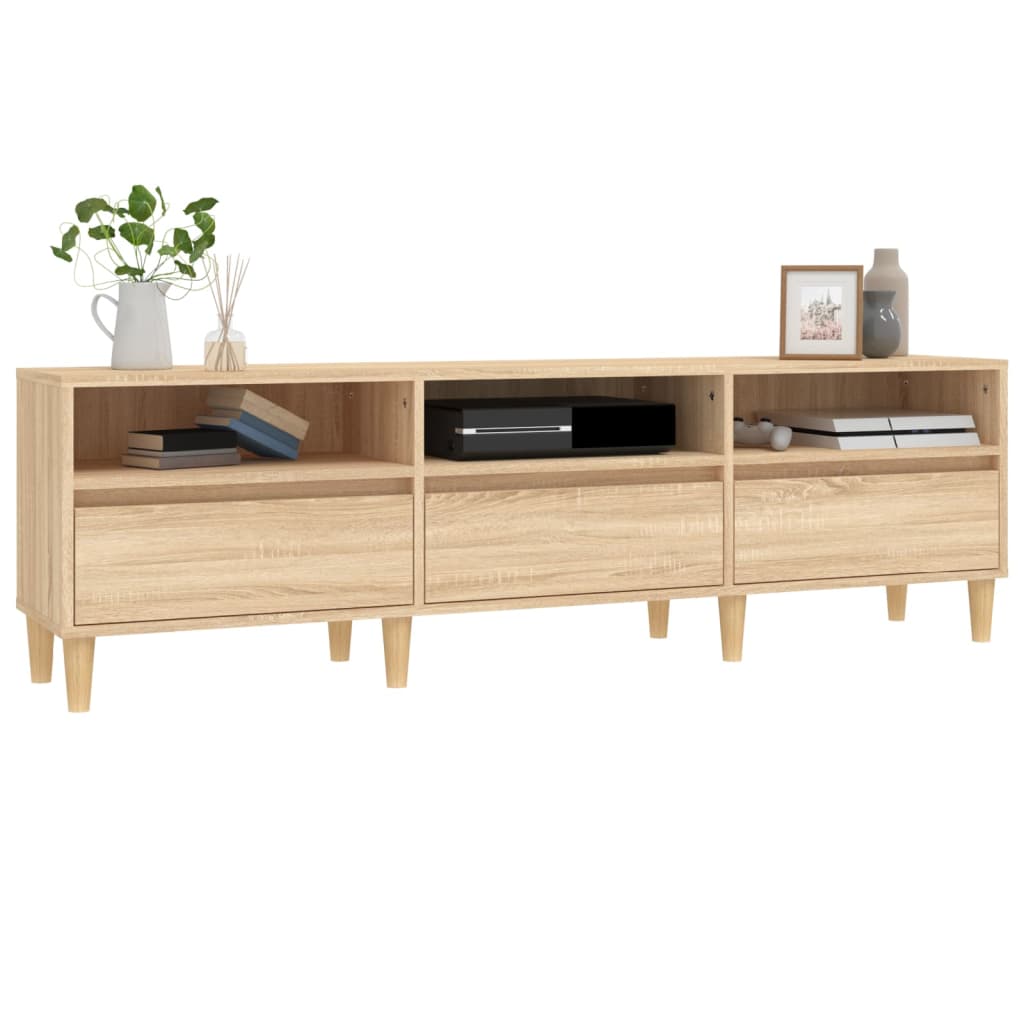 Tv-meubel 100x34,5x44,5 cm bewerkt hout