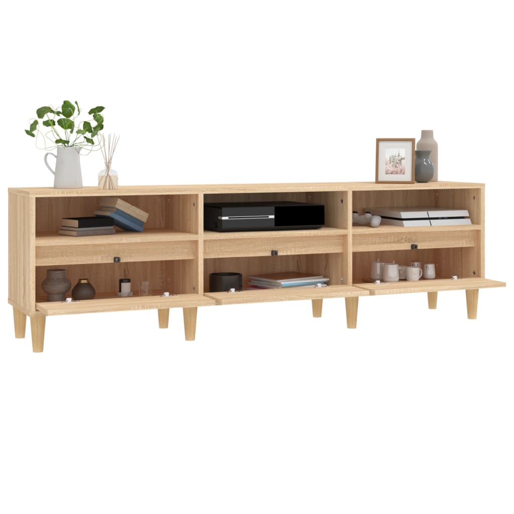 Tv-meubel 100x34,5x44,5 cm bewerkt hout