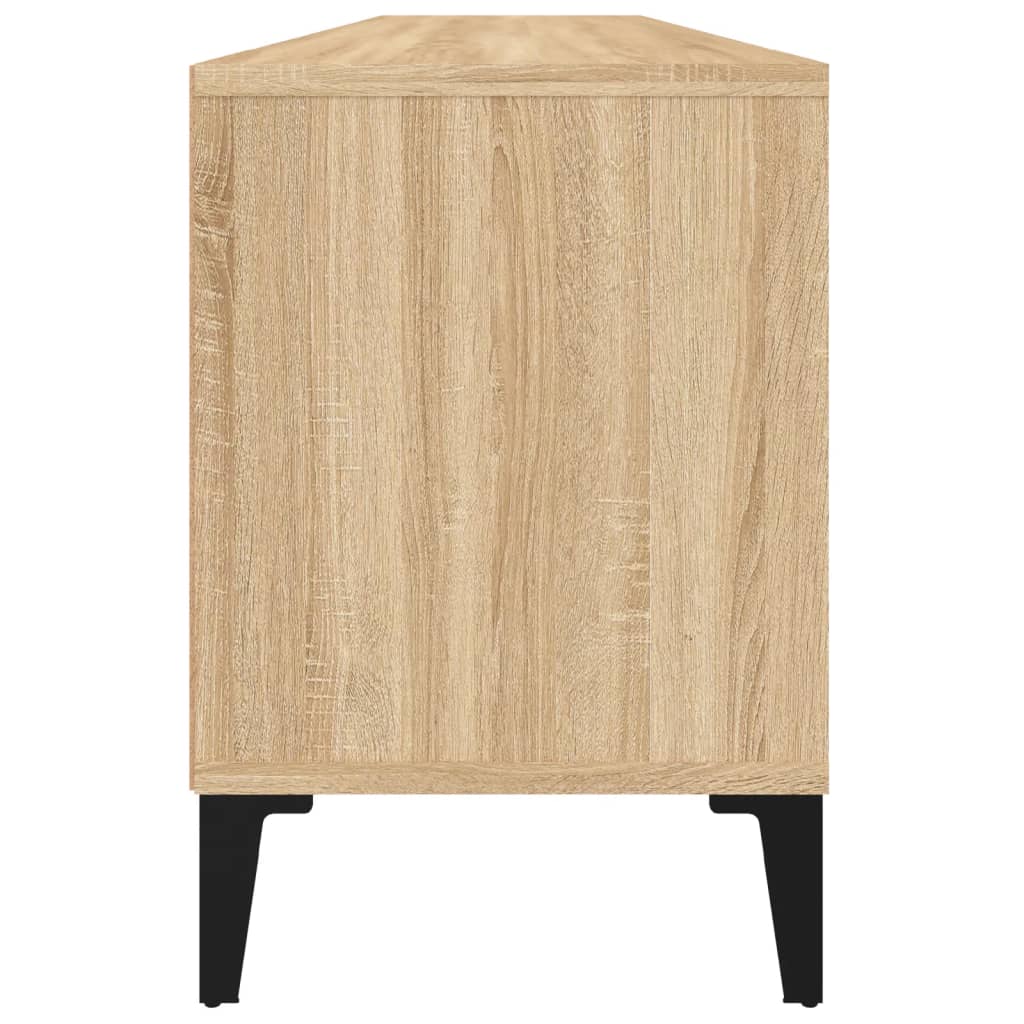 Tv-meubel 150x30x44,5 cm bewerkt hout eikenkleurig