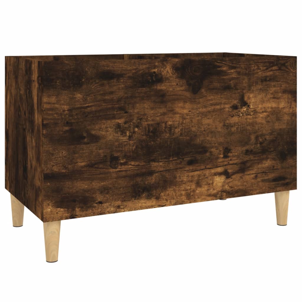 Platenkast 74,5x38x48 cm bewerkt hout eikenkleurig