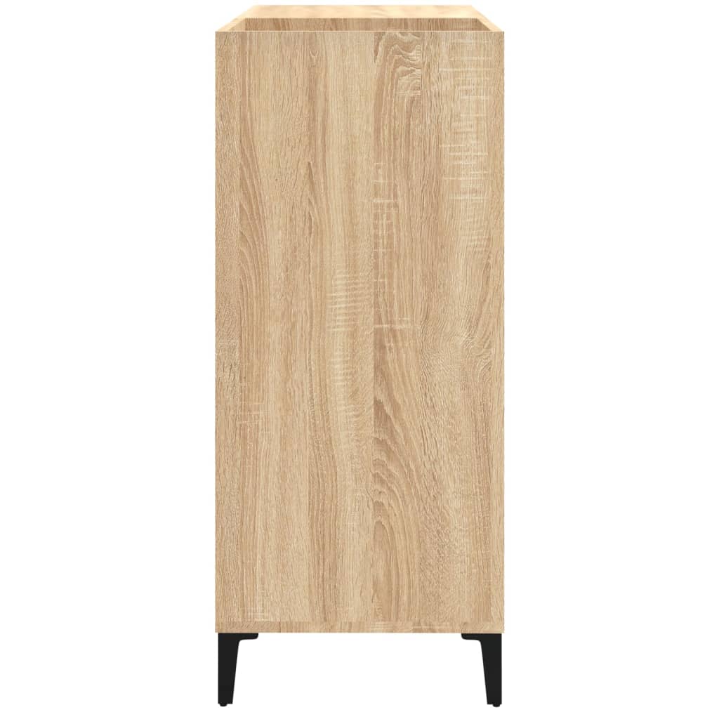 Platenkast 84,5x38x89 cm bewerkt hout