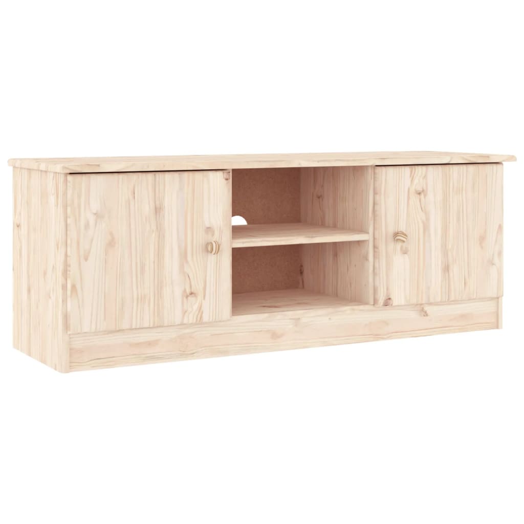 TV-meubel ALTA 112x35x41 cm massief grenenhout