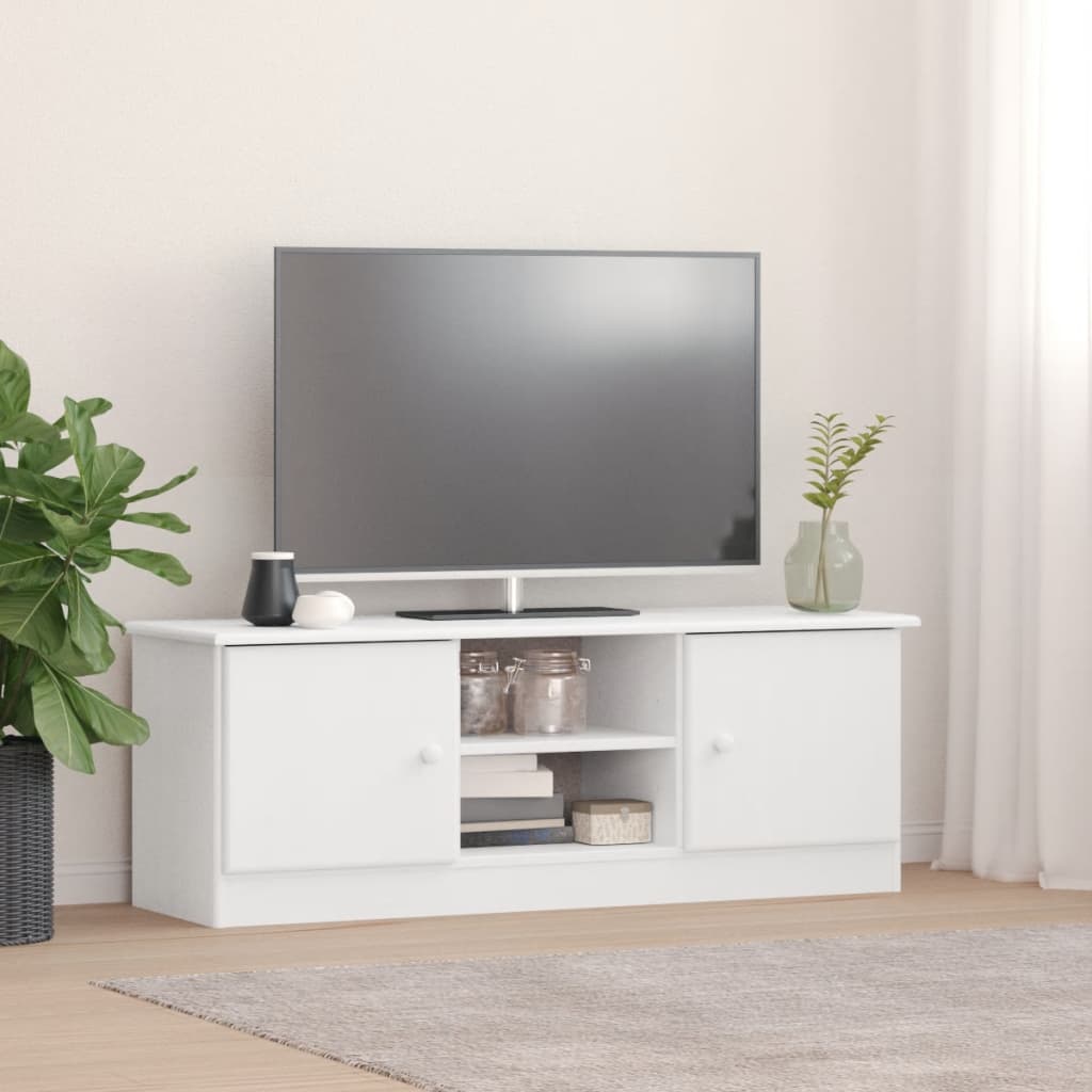 TV-meubel ALTA 112x35x41 cm massief grenenhout