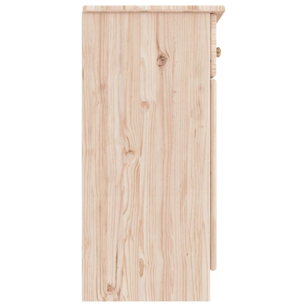 Dressoir ALTA 112x35x73 cm massief grenenhout wit