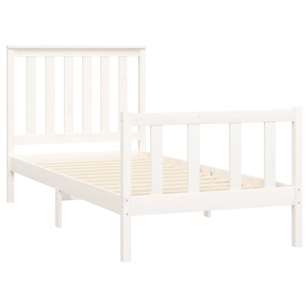 Bedframe met hoofdbord grenenhout 120x200 cm