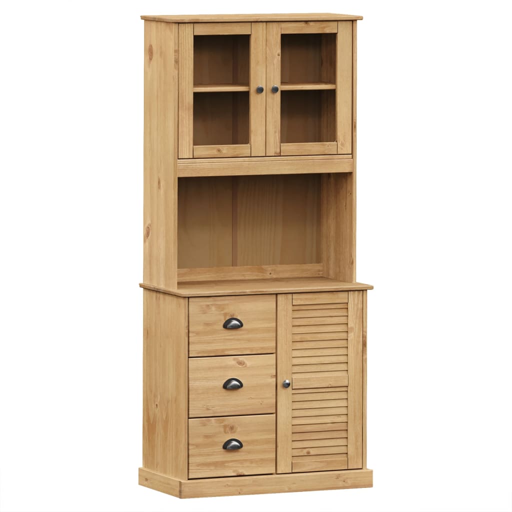 Hoge kast VIGO 78x40x175 cm massief grenenhout