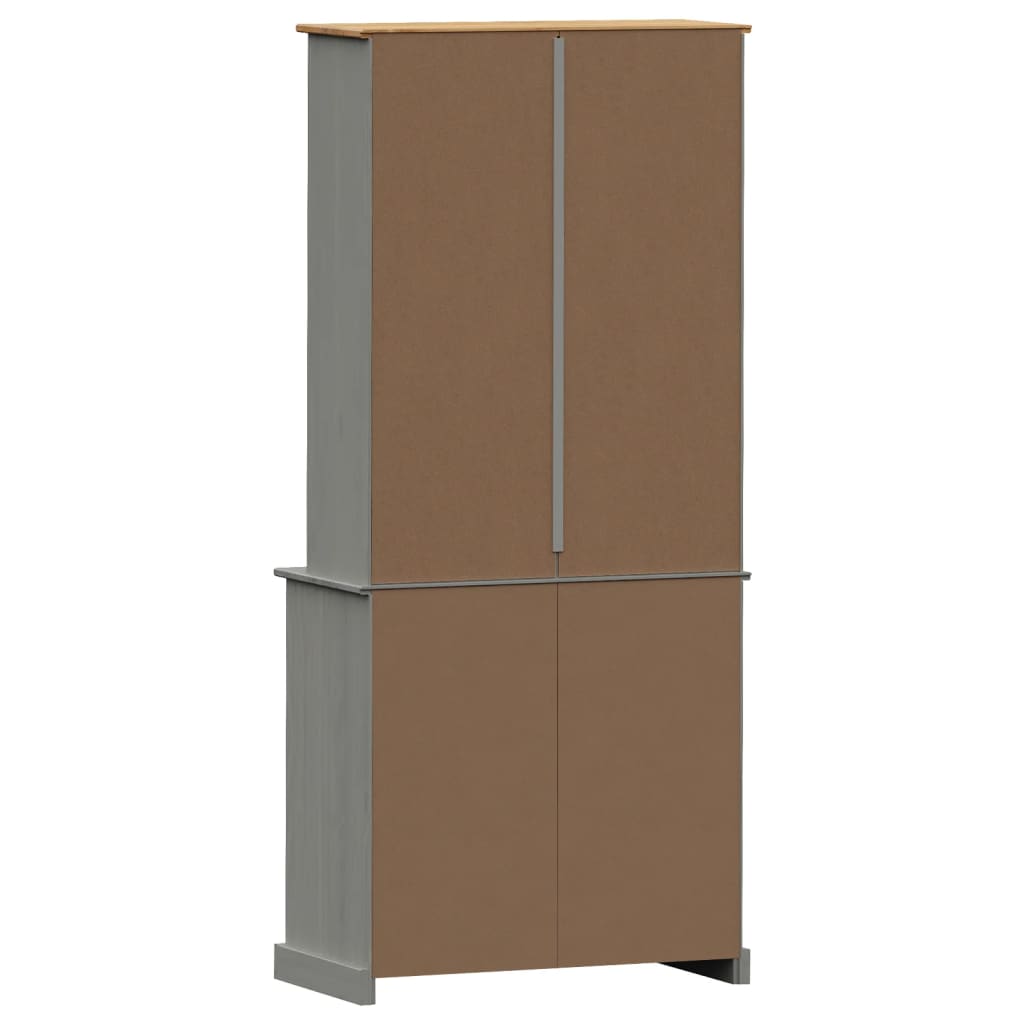 Hoge kast VIGO 78x40x175 cm massief grenenhout