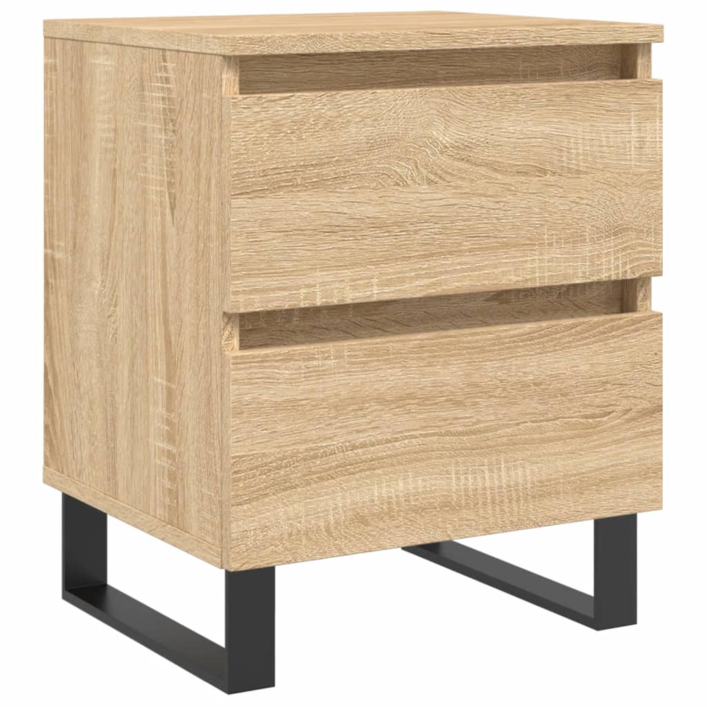 Nachtkastjes 2 st 40x35x50 cm bewerkt hout