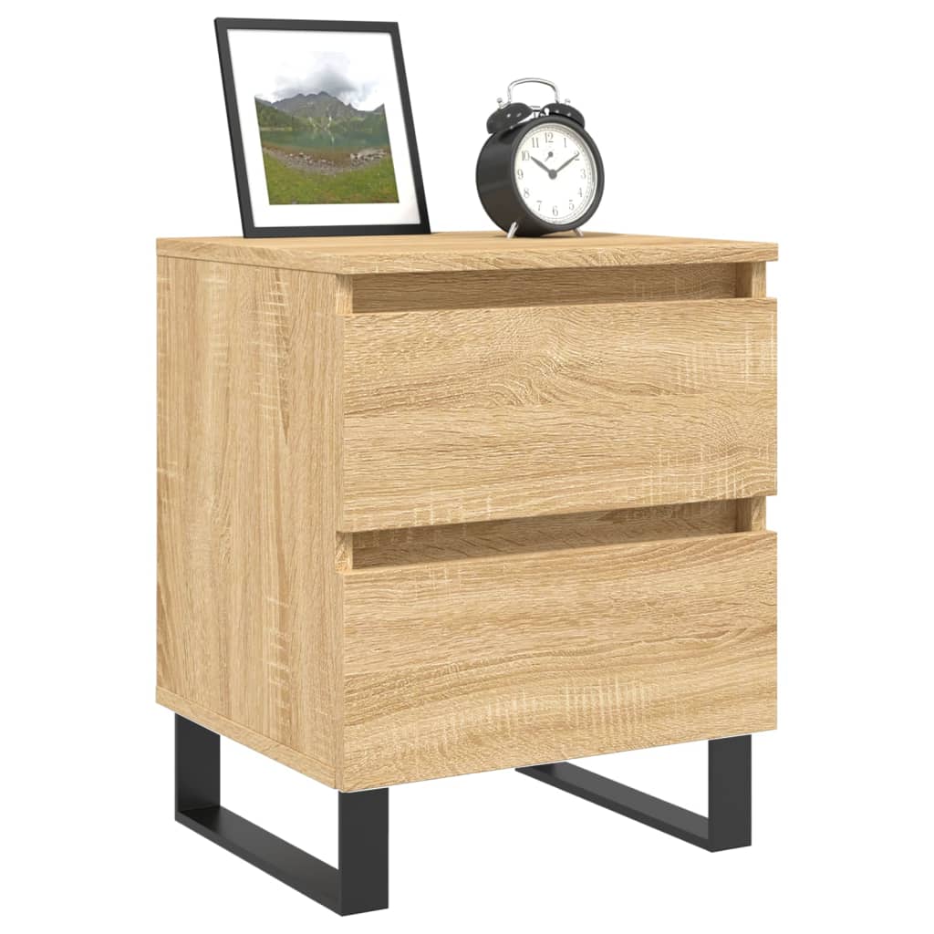 Nachtkastjes 2 st 40x35x50 cm bewerkt hout