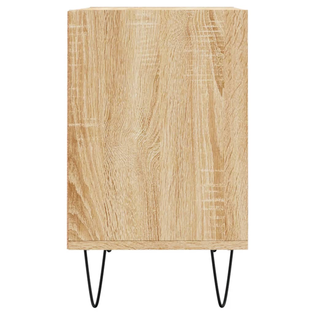 Tv-meubel 69,5x30x50 cm bewerkt hout eikenkleurig