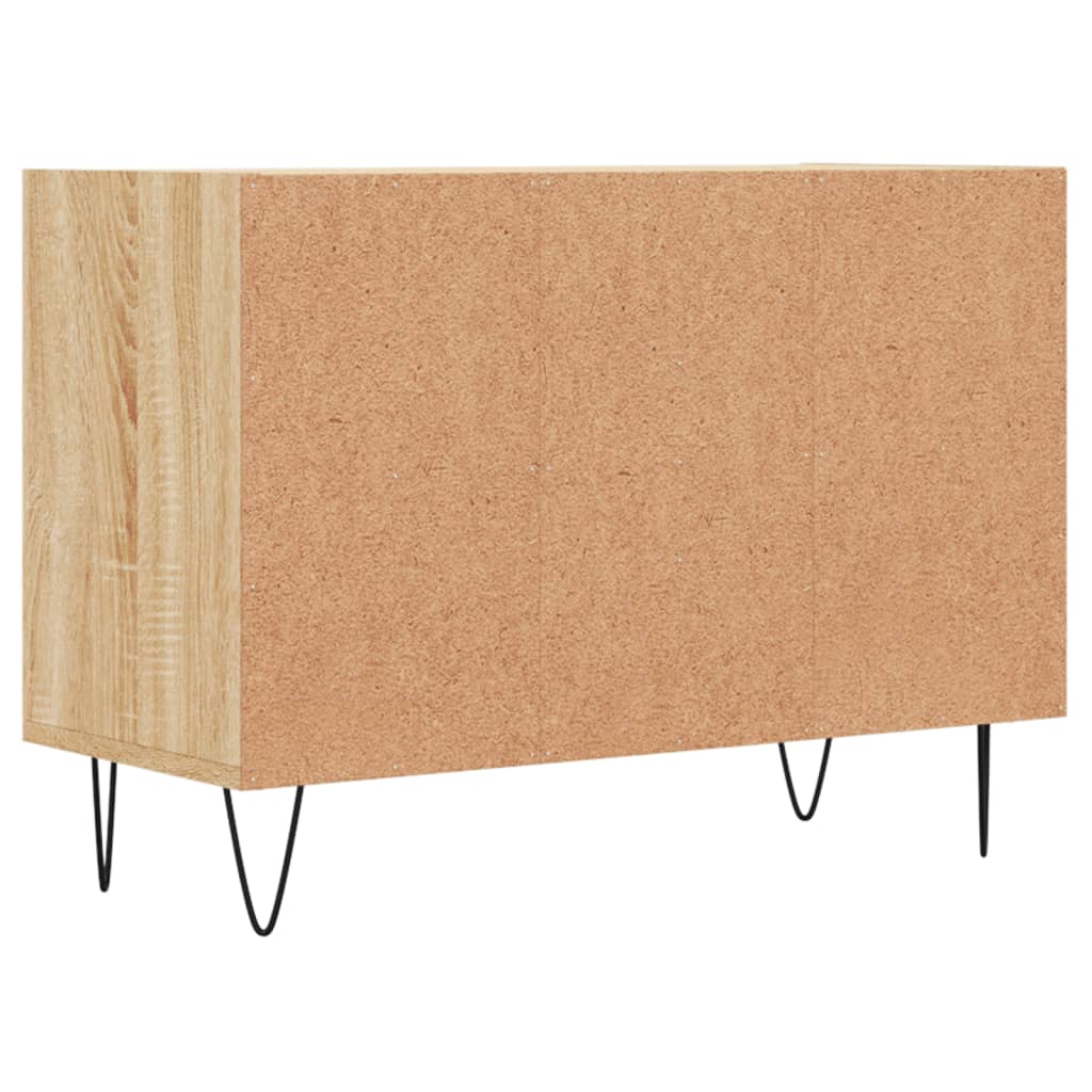 Tv-meubel 69,5x30x50 cm bewerkt hout eikenkleurig