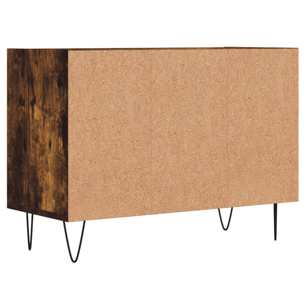 Tv-meubel 69,5x30x50 cm bewerkt hout eikenkleurig