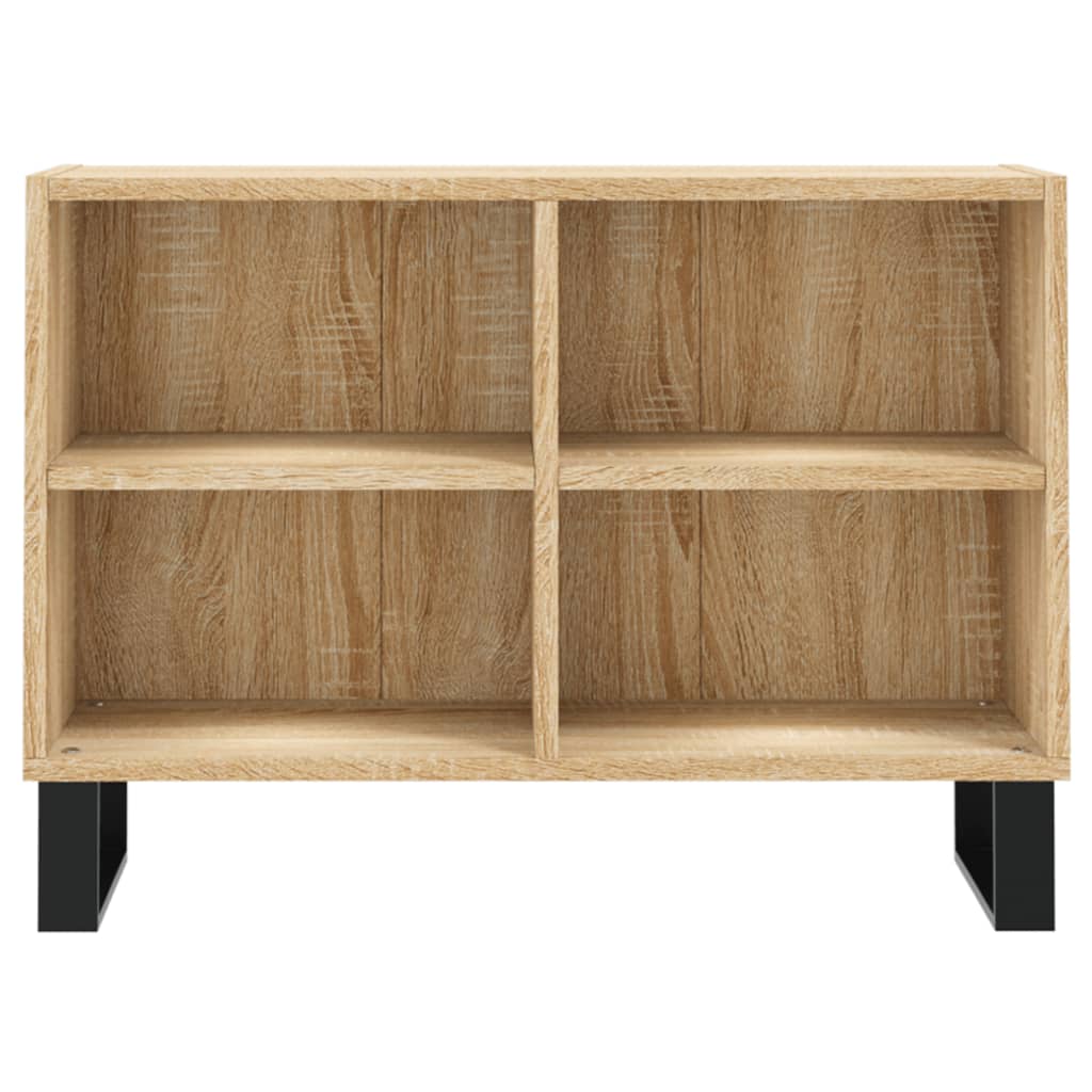 Tv-meubel 69,5x30x50 cm bewerkt hout eikenkleurig