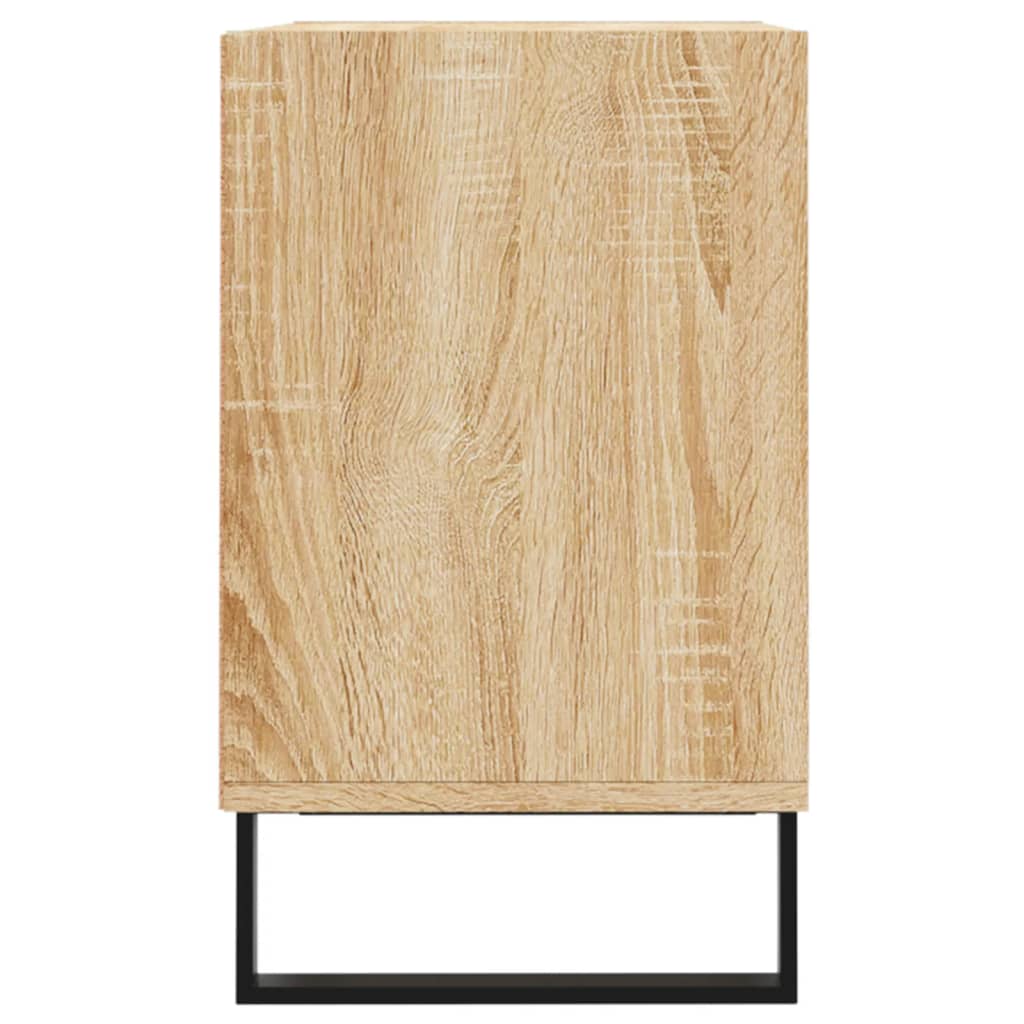 Tv-meubel 69,5x30x50 cm bewerkt hout eikenkleurig