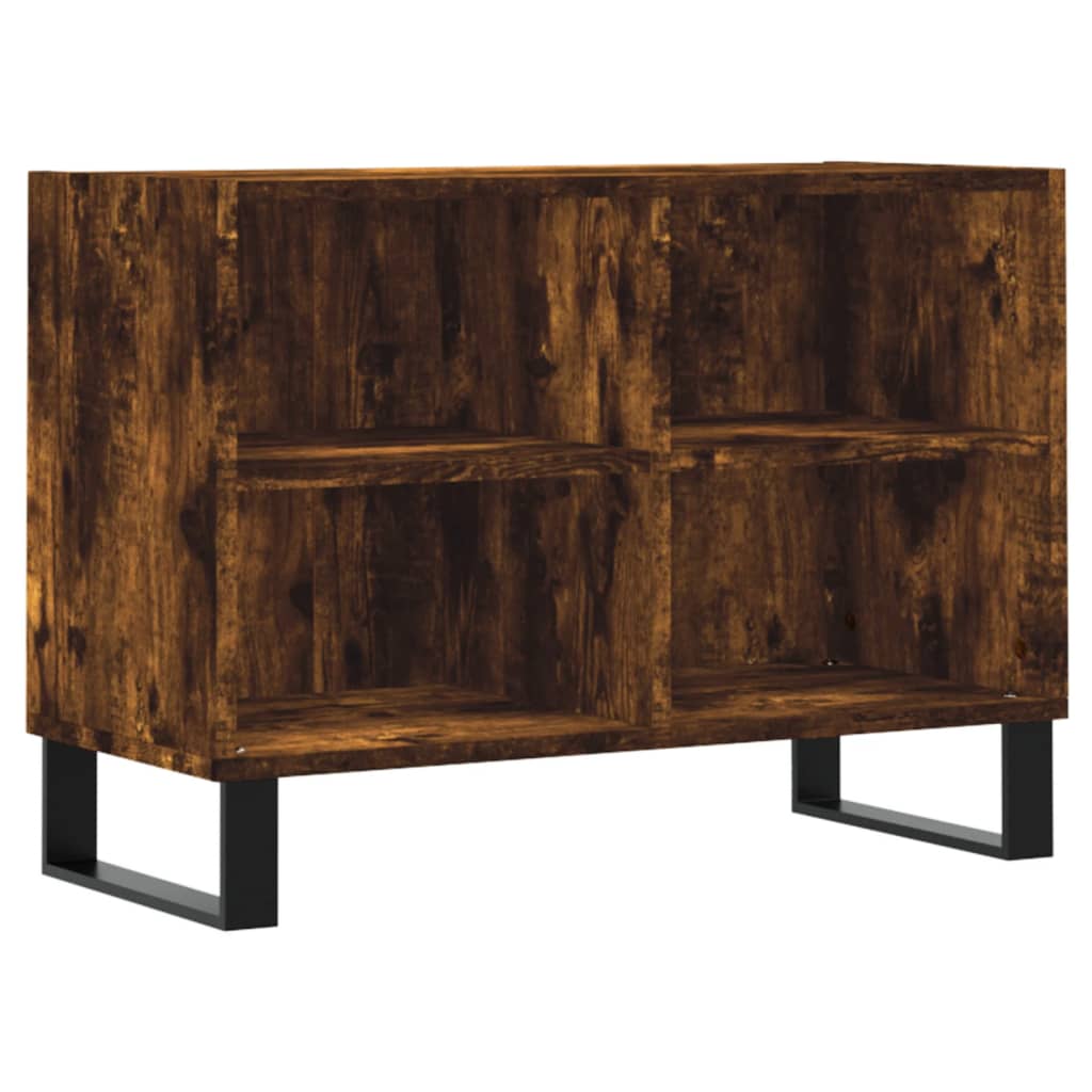 Tv-meubel 69,5x30x50 cm bewerkt hout eikenkleurig