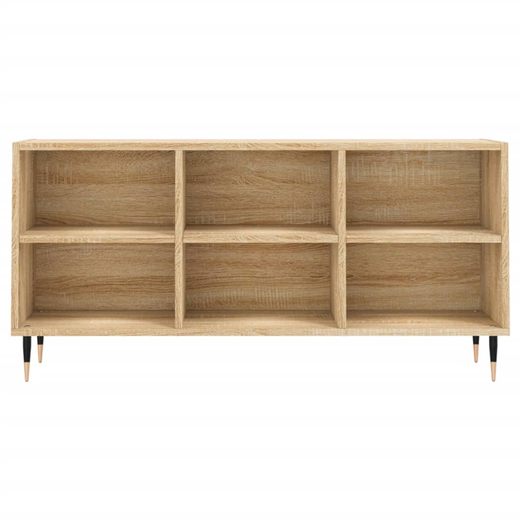 Tv-meubel 103,5x30x50 cm bewerkt hout bruin eikenkleur