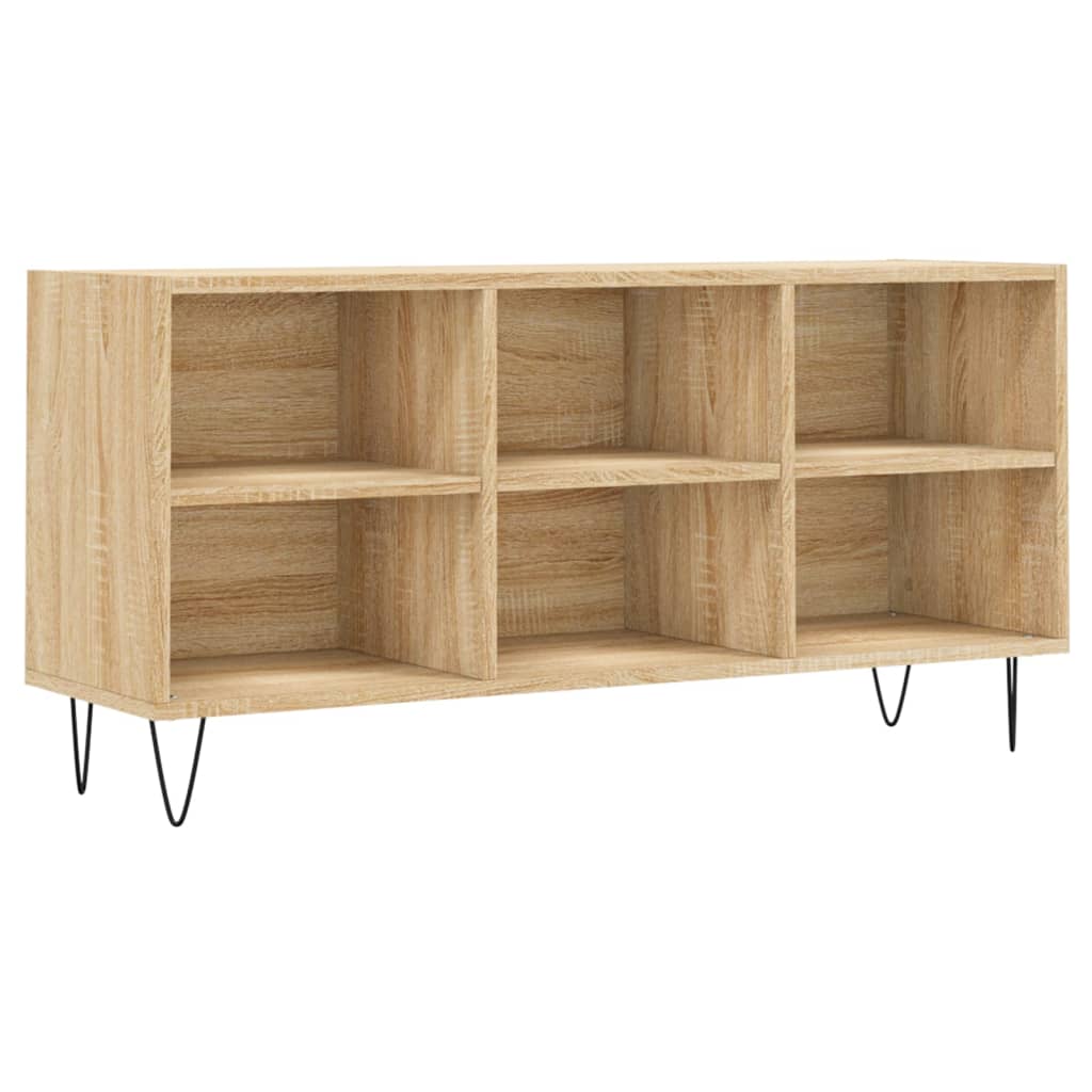 Tv-meubel 103,5x30x50 cm bewerkt hout bruin eikenkleur