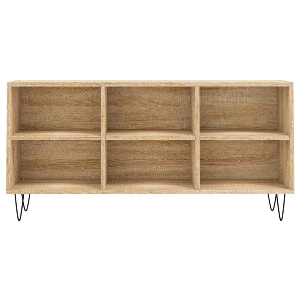 Tv-meubel 103,5x30x50 cm bewerkt hout bruin eikenkleur