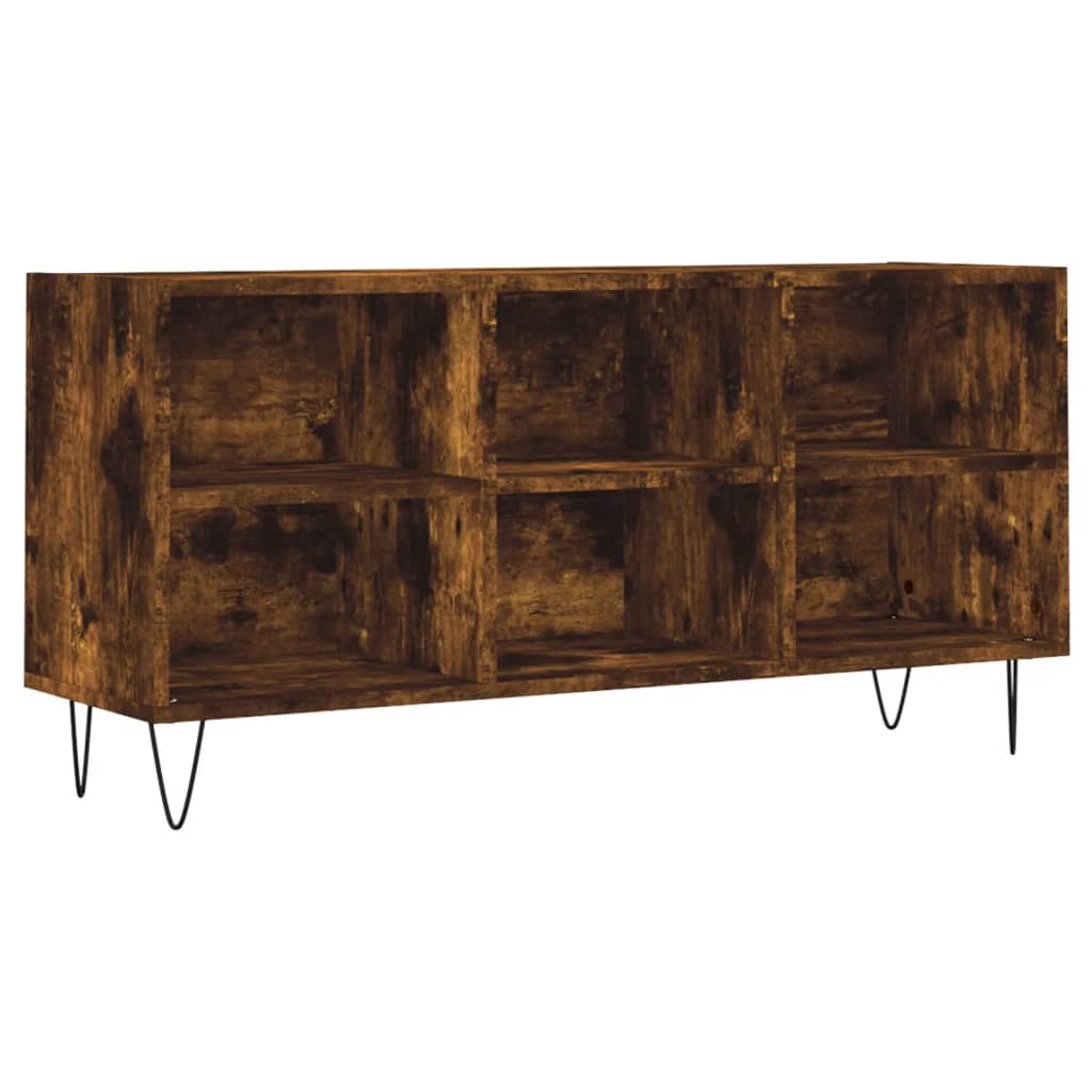 Tv-meubel 103,5x30x50 cm bewerkt hout bruin eikenkleur