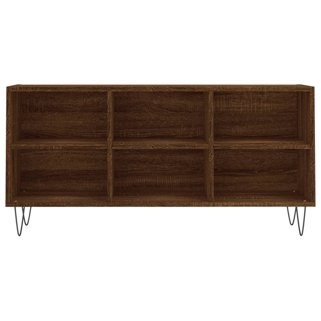 Tv-meubel 103,5x30x50 cm bewerkt hout bruin eikenkleur