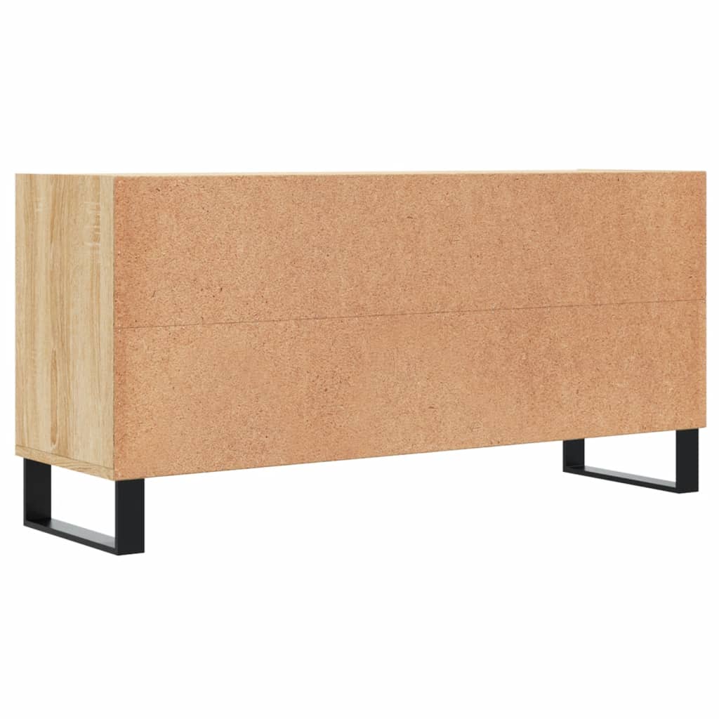 Tv-meubel 103,5x30x50 cm bewerkt hout eikenkleurig