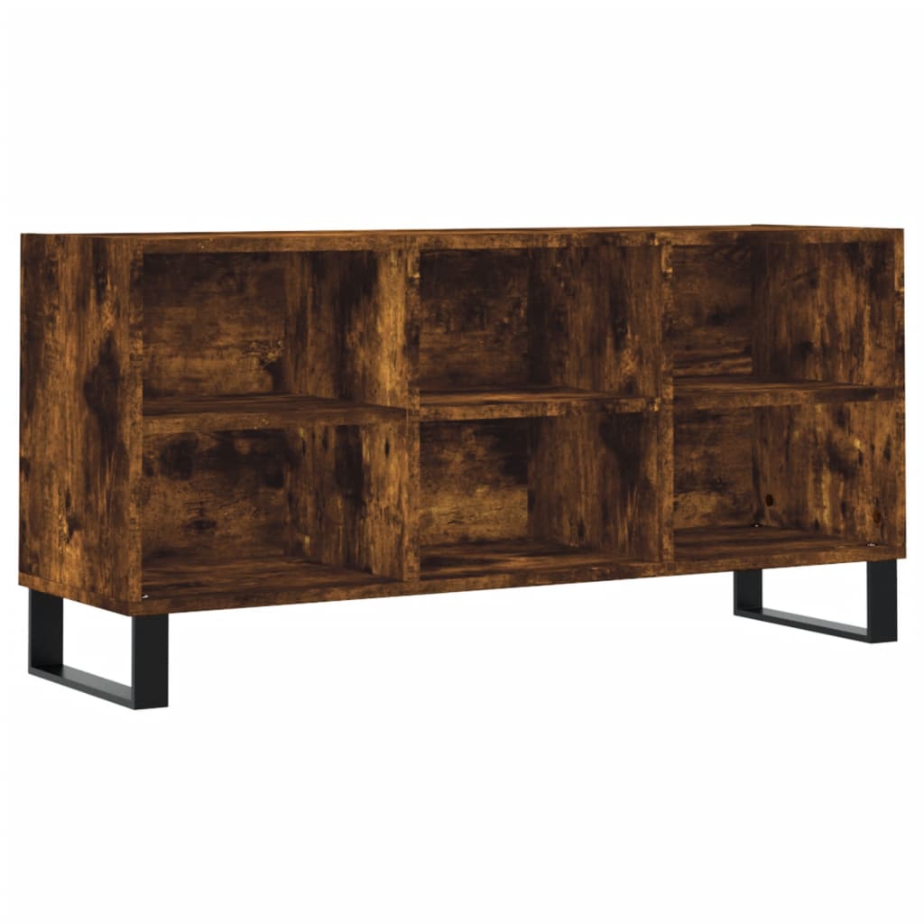 Tv-meubel 103,5x30x50 cm bewerkt hout eikenkleurig