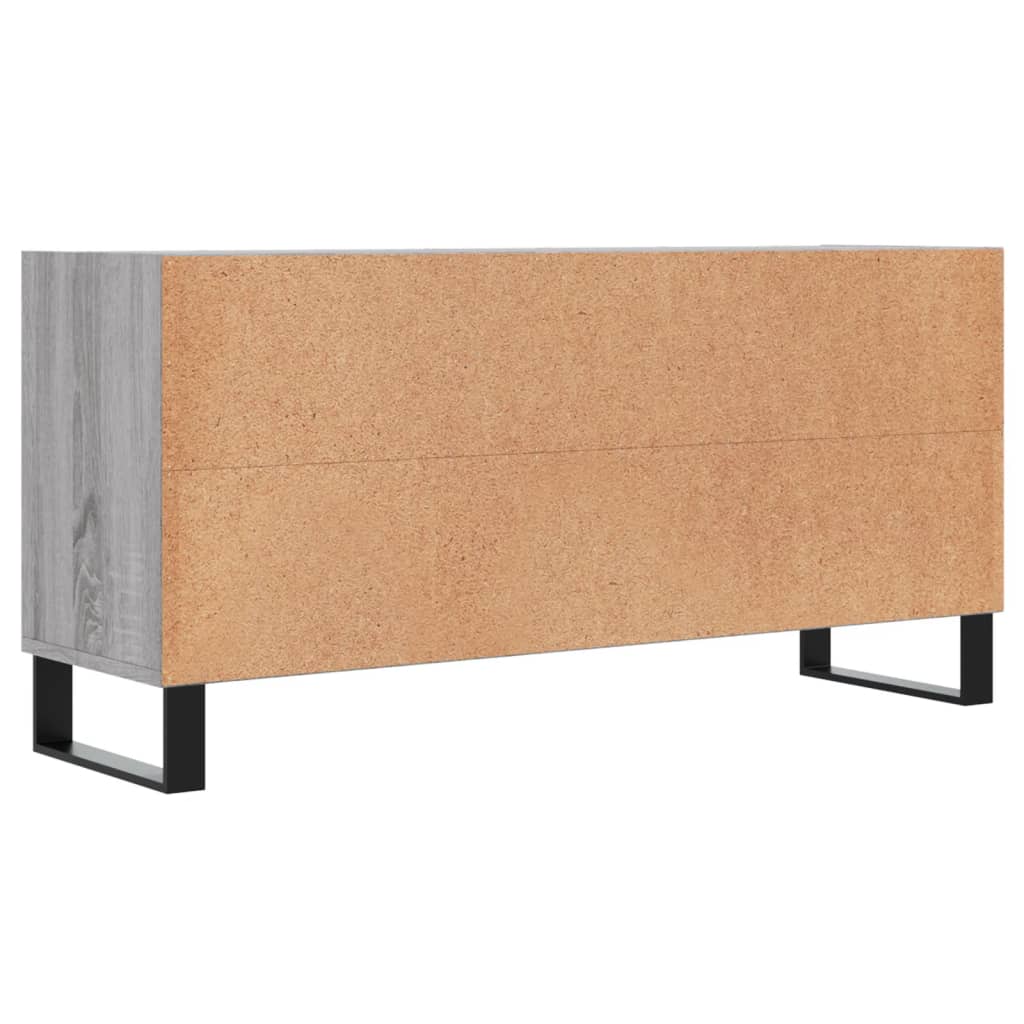 Tv-meubel 103,5x30x50 cm bewerkt hout eikenkleurig