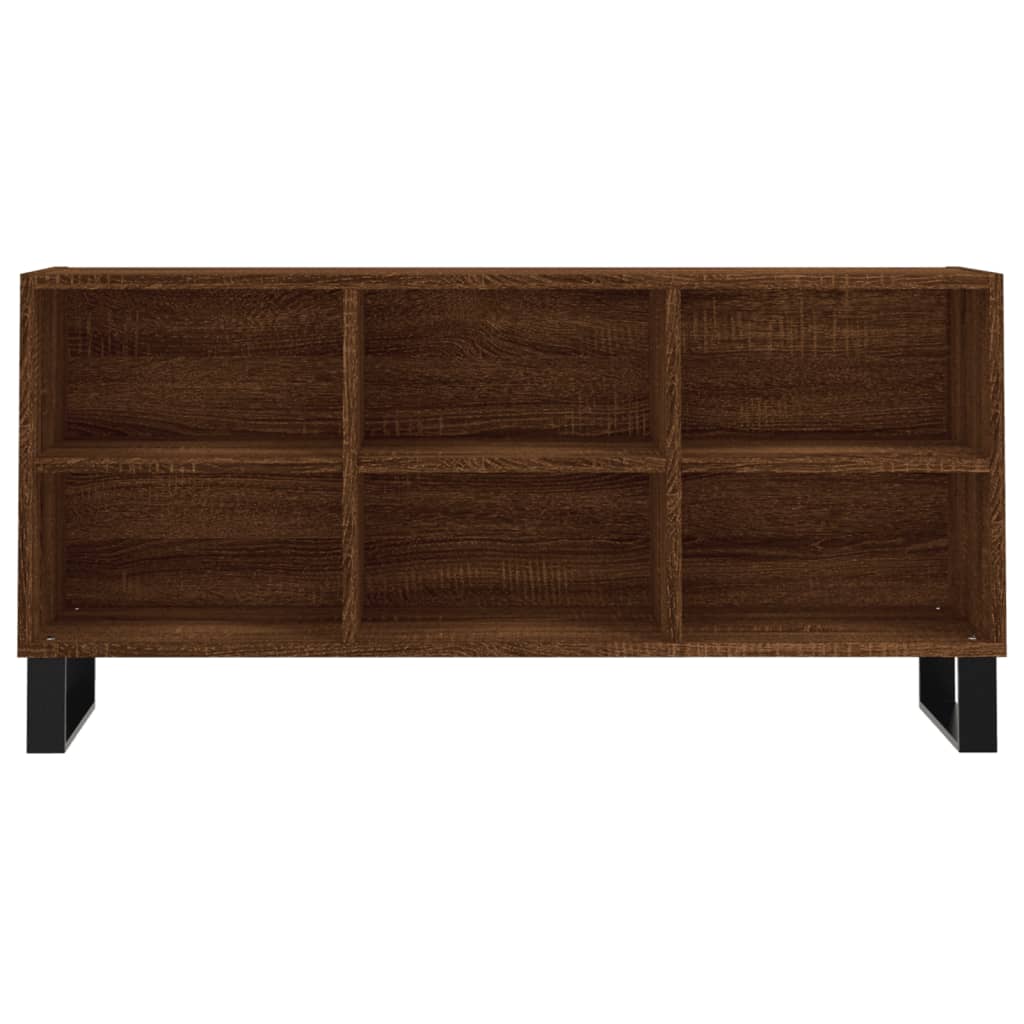 Tv-meubel 103,5x30x50 cm bewerkt hout eikenkleurig