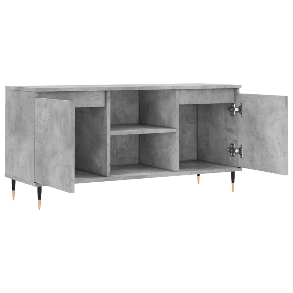 Tv-meubel 104x35x50 cm bewerkt hout bruin eikenkleur