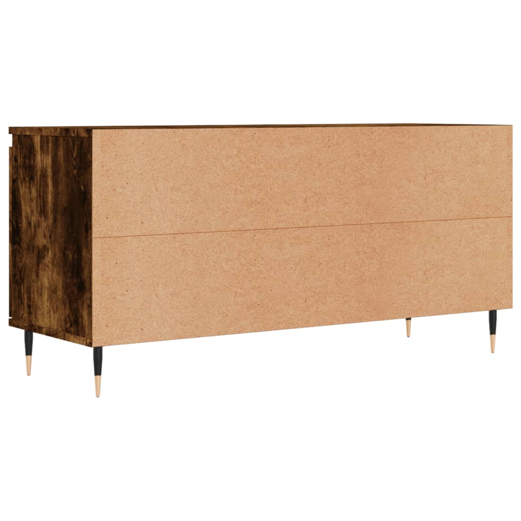 Tv-meubel 104x35x50 cm bewerkt hout bruin eikenkleur