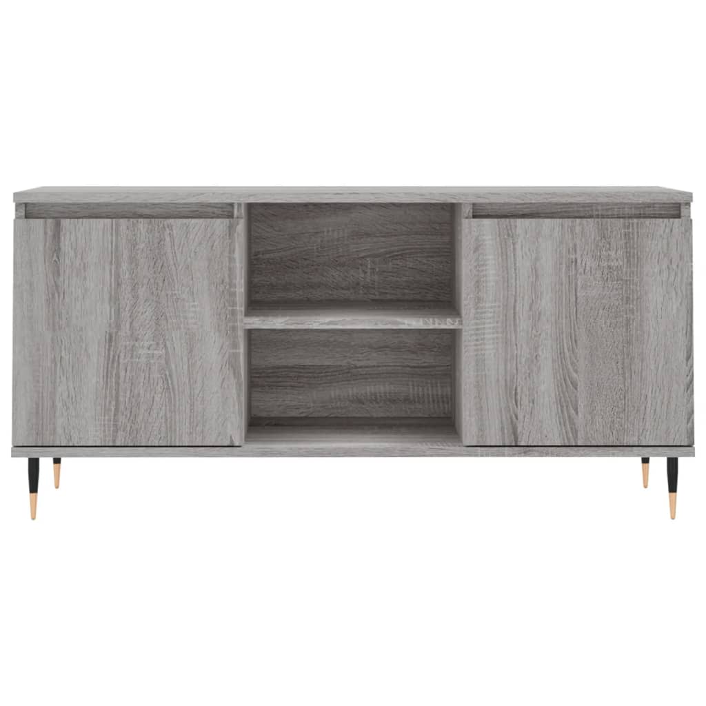 Tv-meubel 104x35x50 cm bewerkt hout bruin eikenkleur