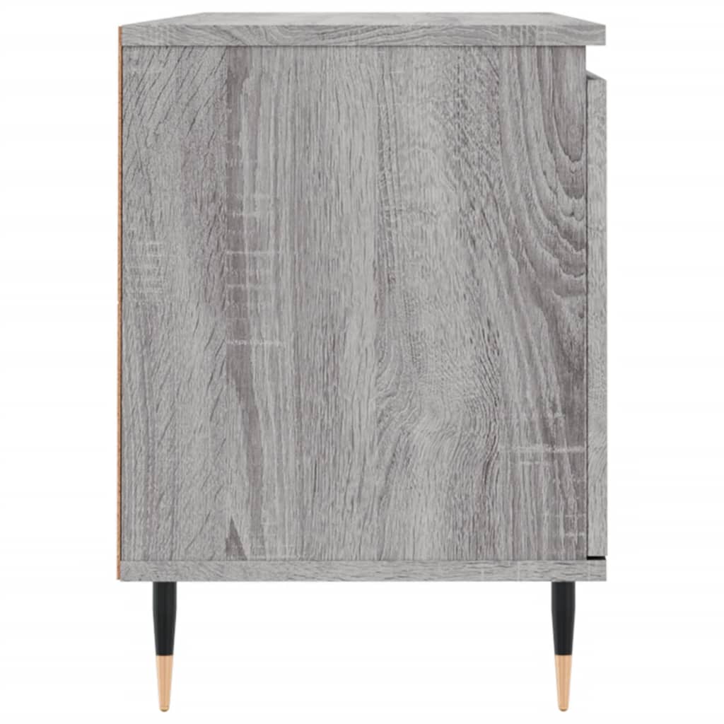 Tv-meubel 104x35x50 cm bewerkt hout bruin eikenkleur