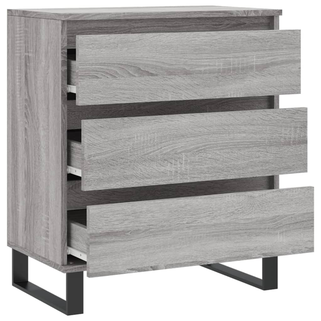 Dressoir 60x30x75 cm bewerkt hout eikenkleurig