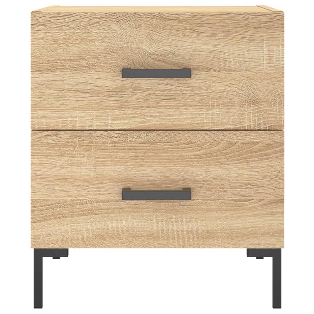 Nachtkastjes 2 st 40x35x47,5 cm bewerkt hout