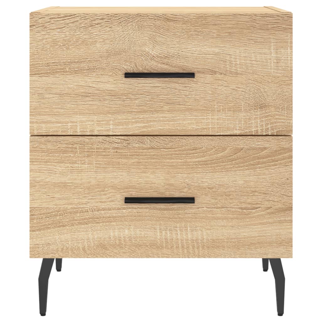 Nachtkastjes 2 st 40x35x47,5 cm bewerkt hout