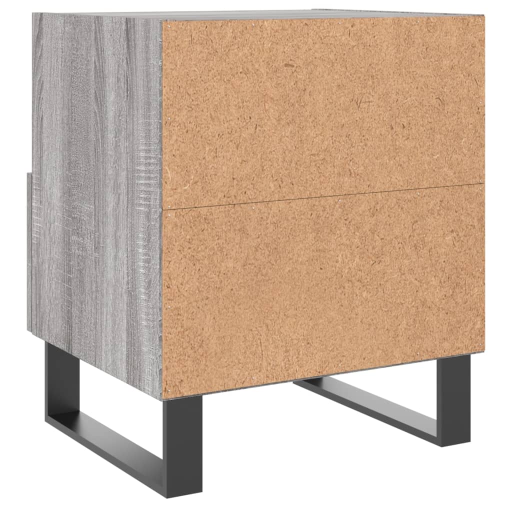 Nachtkastjes 2 st 40x35x47,5 cm bewerkt hout