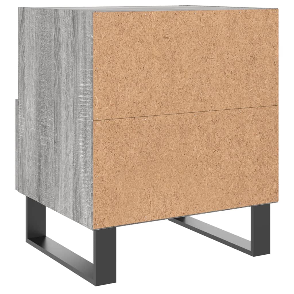 Nachtkastjes 2 st 40x35x47,5 cm bewerkt hout