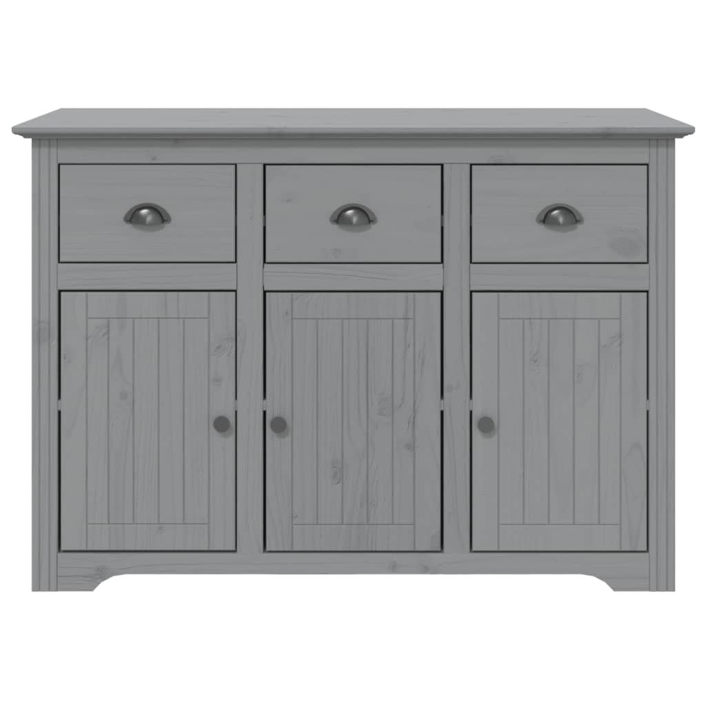 Dressoir BODO 115,5x44x80 cm massief grenenhout wit en bruin