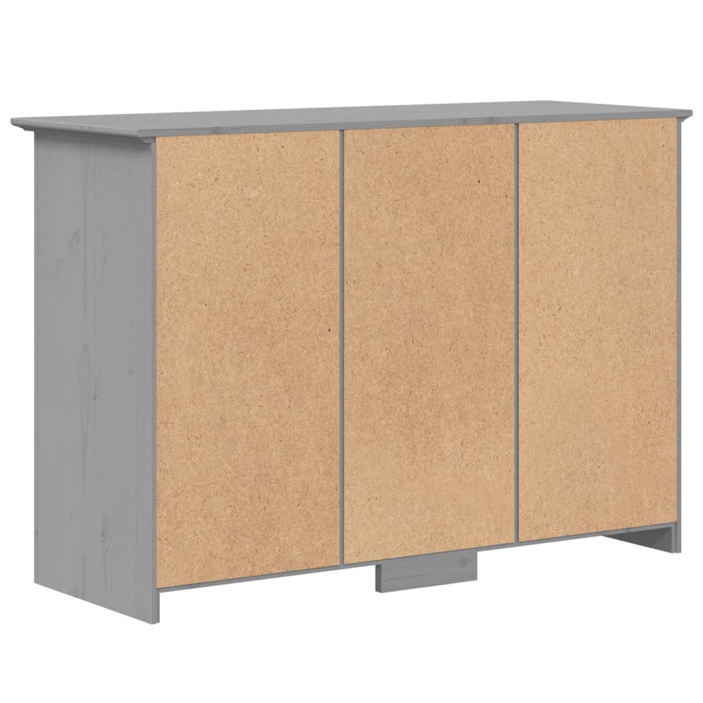 Dressoir BODO 115,5x44x80 cm massief grenenhout wit en bruin