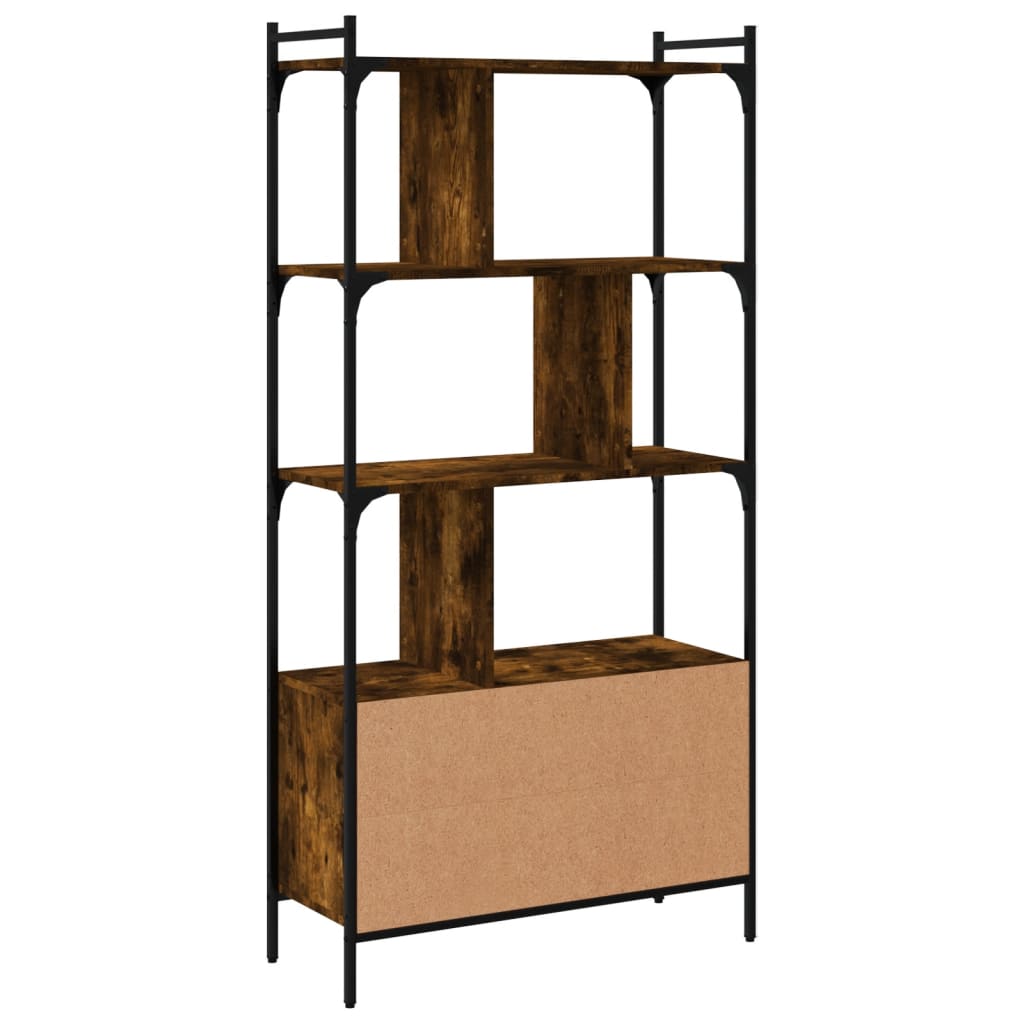 Boekenkast met deur 44,5x30x154,5 cm bewerkt hout