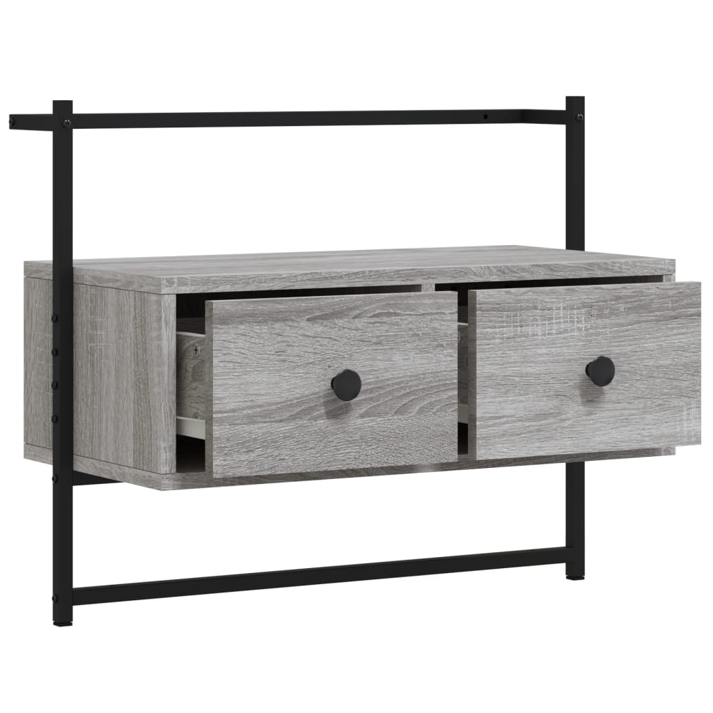 Tv-meubel wandgemonteerd 100,5x30x51 cm hout